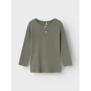Name It – Bluse m. knapper – Kab – Dusty Olive Melange