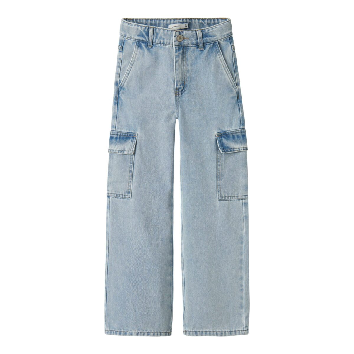 Name It - Cargo Jeans - Rose - Light Blue Bleached Denim - Billede 7