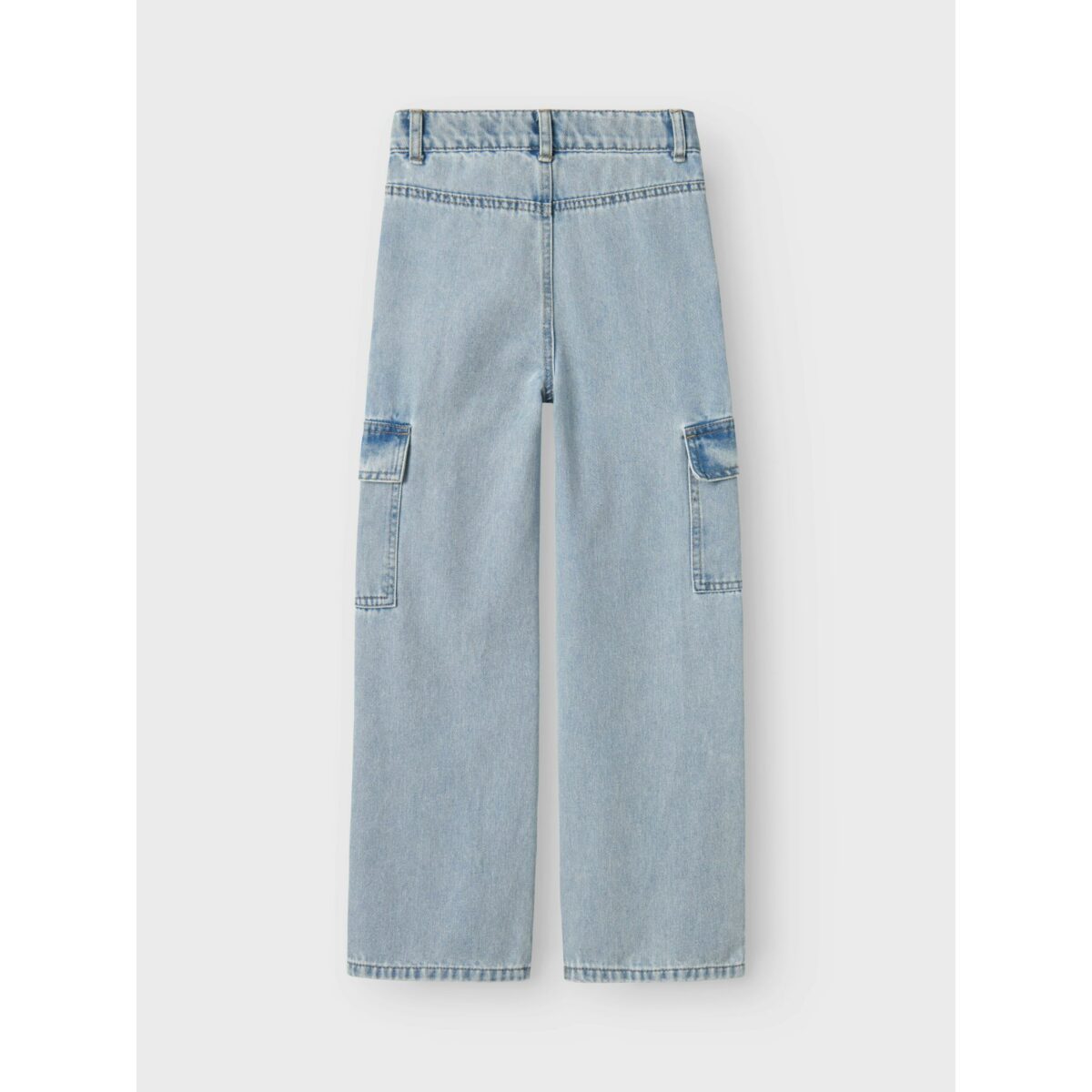 Name It - Cargo Jeans - Rose - Light Blue Bleached Denim - Billede 5