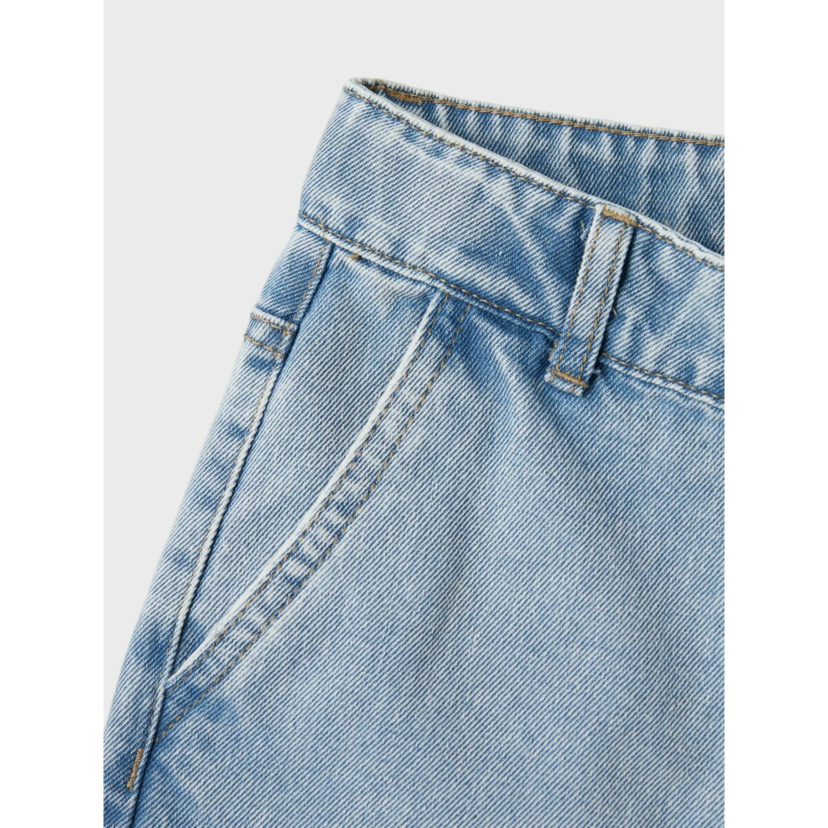 Name It - Cargo Jeans - Rose - Light Blue Bleached Denim - Billede 4
