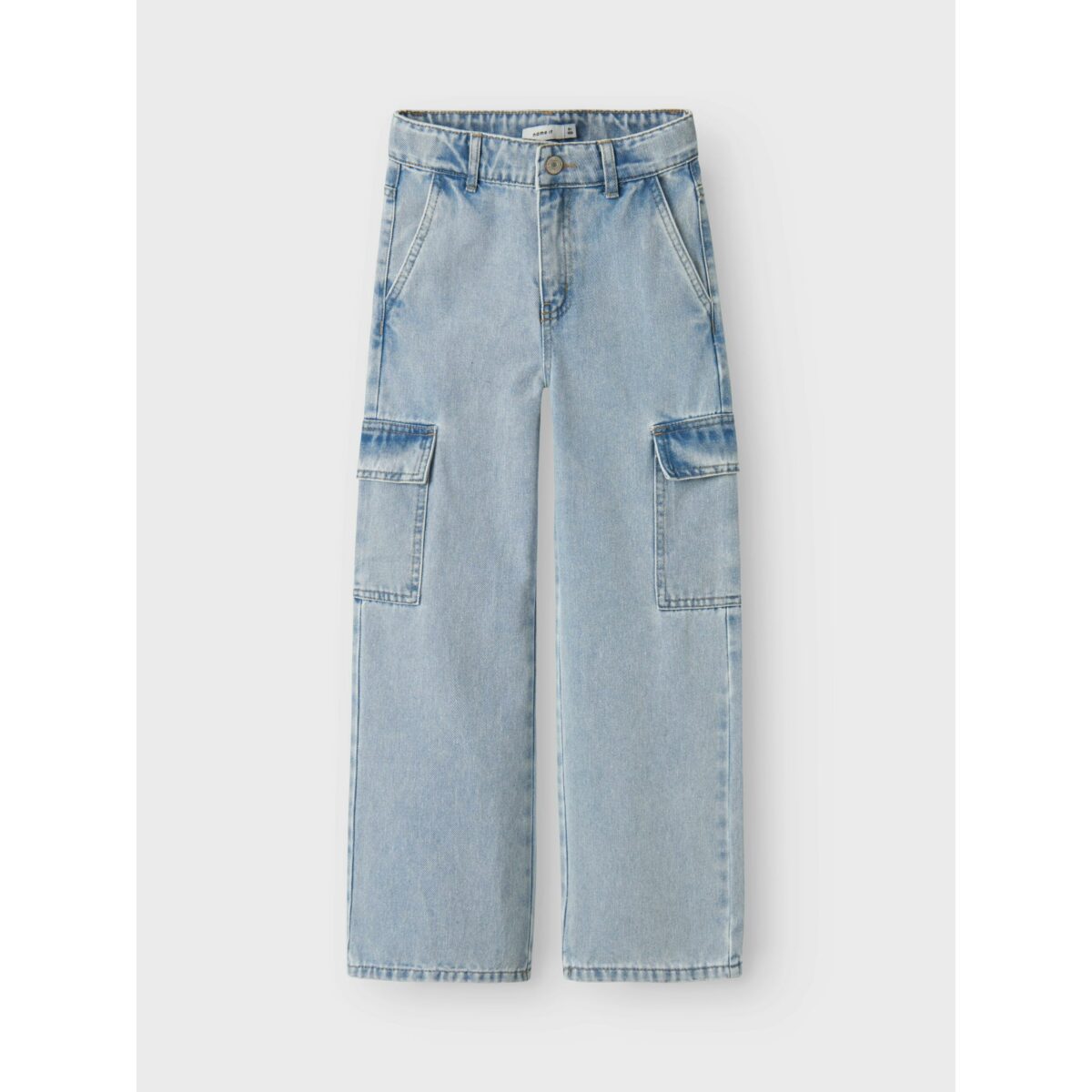 Name It - Cargo Jeans - Rose - Light Blue Bleached Denim - Billede 3
