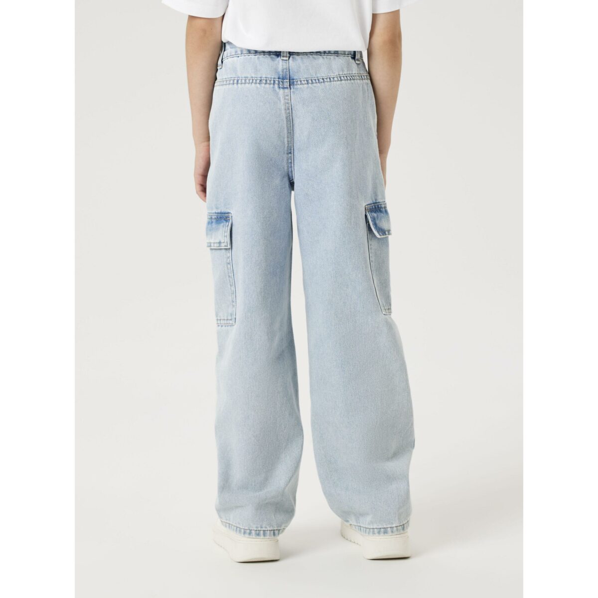 Name It - Cargo Jeans - Rose - Light Blue Bleached Denim - Billede 2