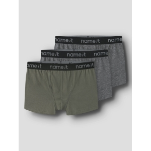 Name It - 3-pak - Boxershorts - Tea Leaf Dark Grey Melange