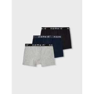 Name It - 3-pak - Boxer - Black Grey Melange
