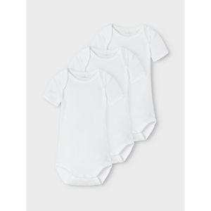 Name It - 3-pak - Kortærmet body - NOOS - White