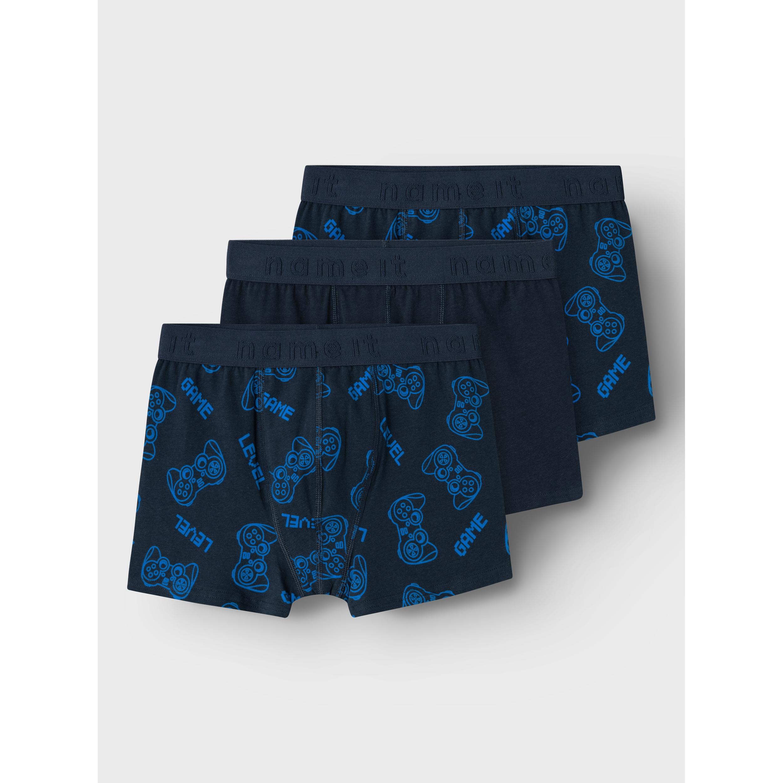 Name It - Boxer - 3-pak - Gamer - Dark Sapphire