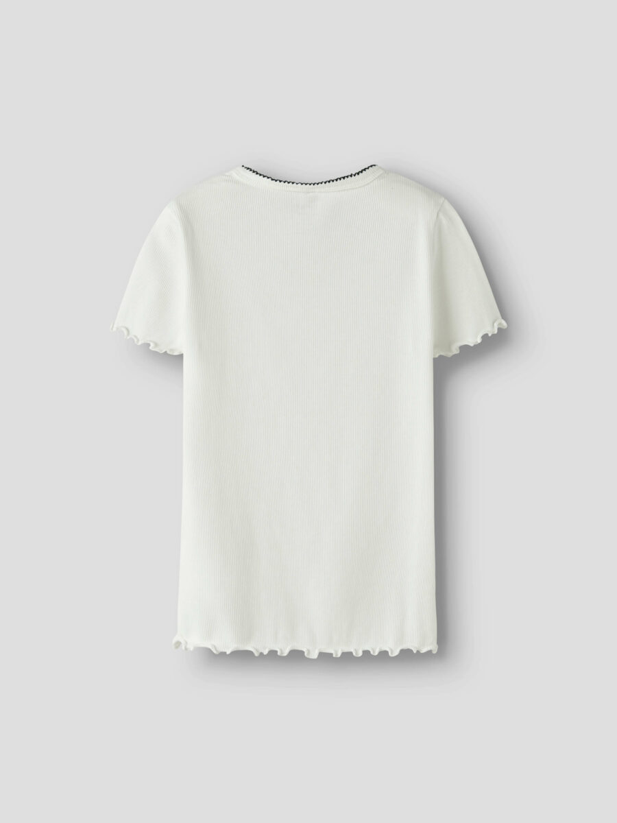 Name It - T-shirt - Rib - Fiona - Cloud Dancer - Billede 2