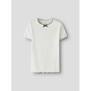 Name It - T-shirt - Rib - Fiona - Cloud Dancer