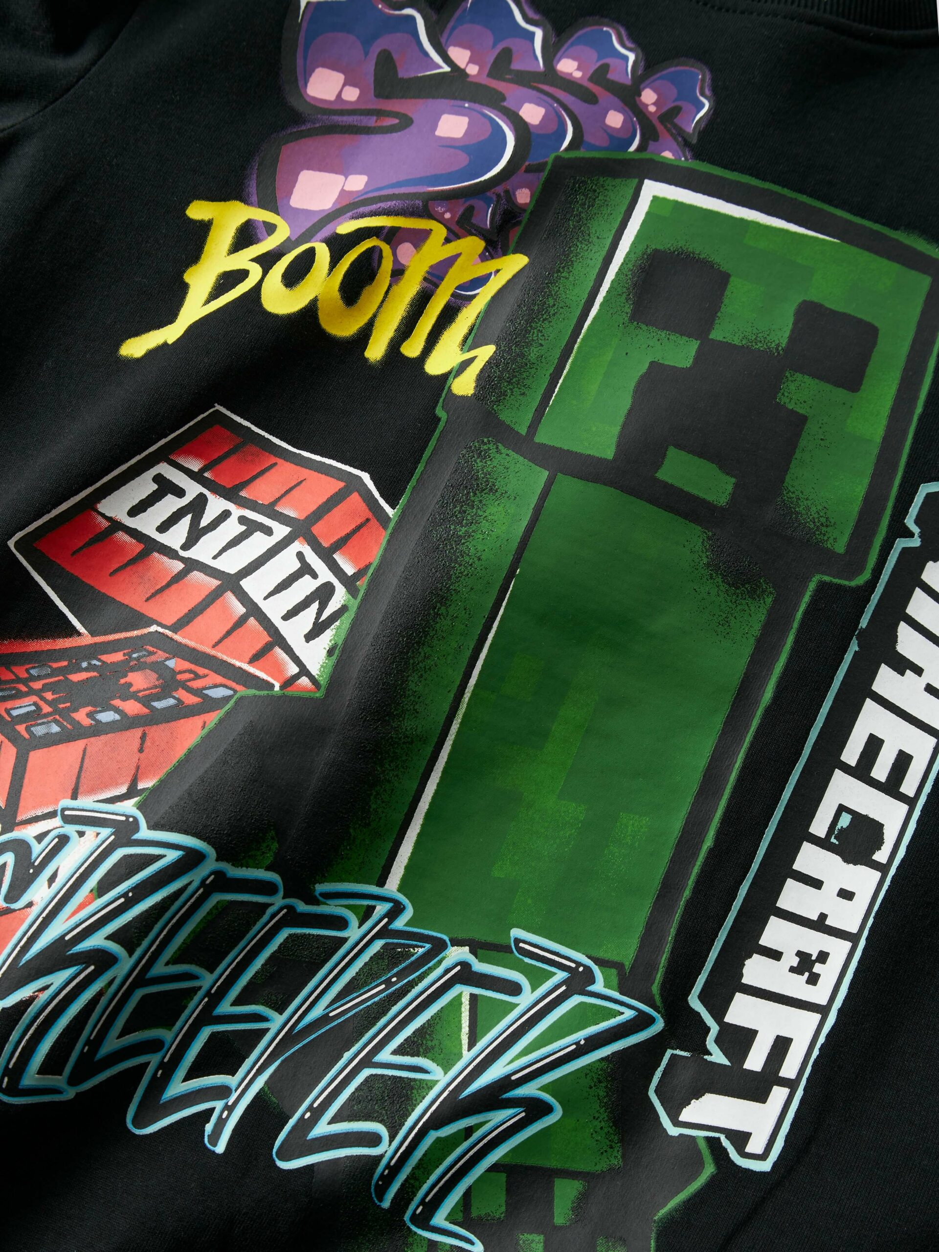 Name It - Sweatshirt - Dai Minecraft - Black - Billede 4