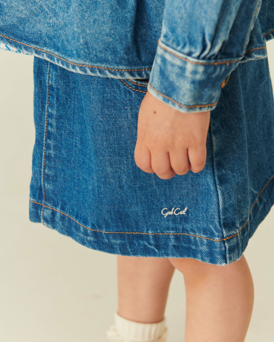 Copenhagen Colors - Denim Nederdel - Organic Pocket - Indigo Blue Washed - Billede 2