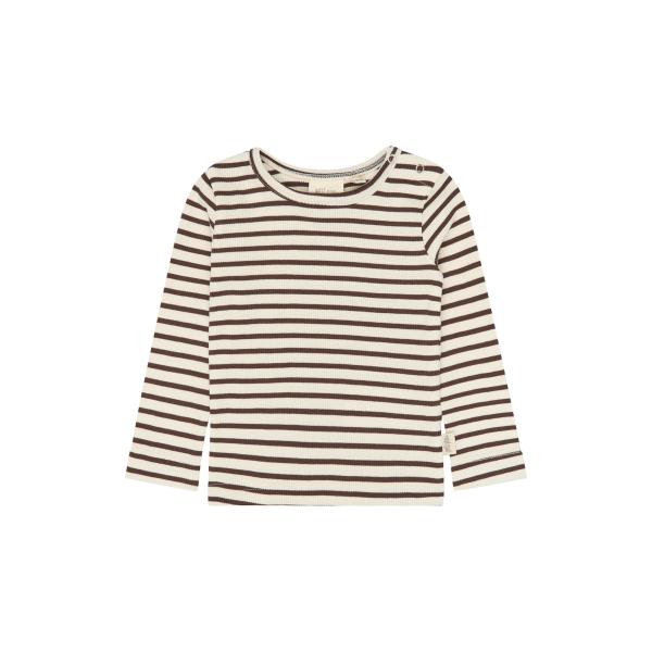 Petit Piao - Bluse - Sky - Chestnut Striped