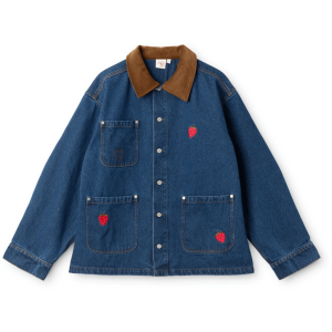 Flöss - Cowboyjakke - Mommy - Sage - Mid Blue Strawberry