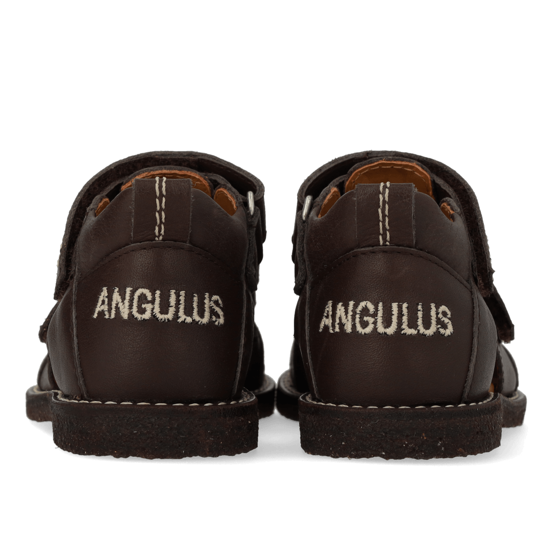 Angulus - Sandal med stjernebroderi - Dark Brown - Billede 7