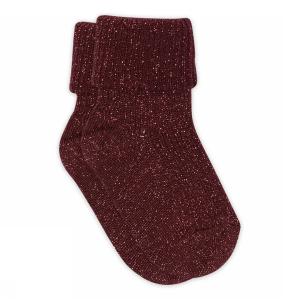 MP Denmark - Strømpe - Uld Rib - Glimmer - Wine Red 1451