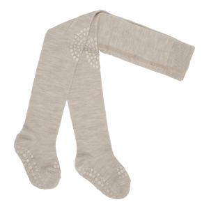 GoBabyGo - Kravle-strømpebukser - Merino uld - Sand