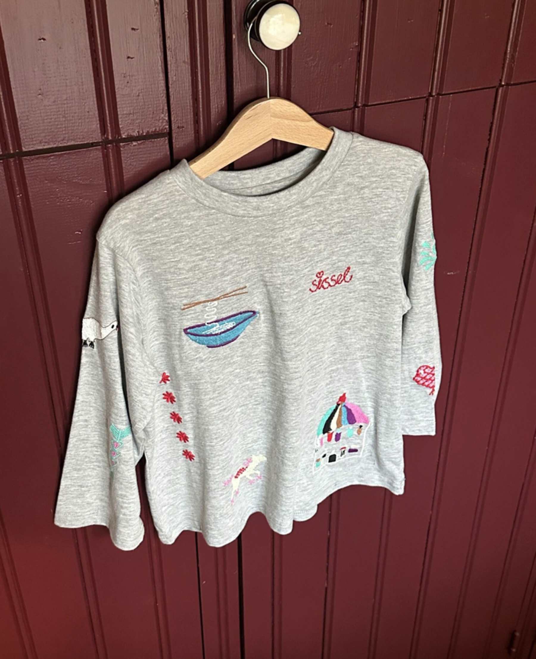 Sissel Edelbo Mini - Bluse - Billie - Grey Melange - Billede 5