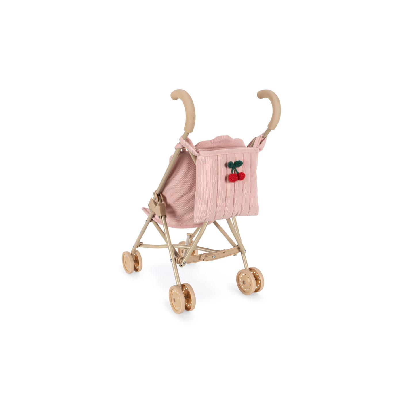 Konges Sløjd - Dukke klapvogn - Lulu - Cherry - Billede 2