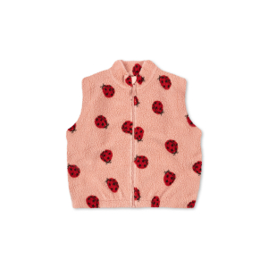 Konges Sløjd - Teddy Vest - Jody - Ladybug Pink