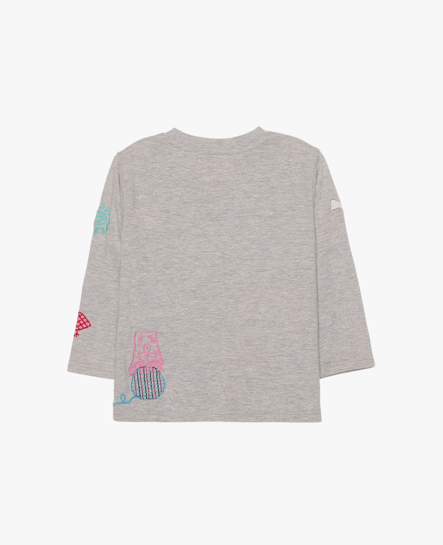 Sissel Edelbo Mini - Bluse - Billie - Grey Melange - Billede 4
