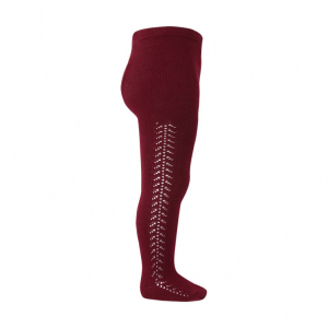 Cóndor - Strømpebuks – Cálidos Calado – Burgundy 572