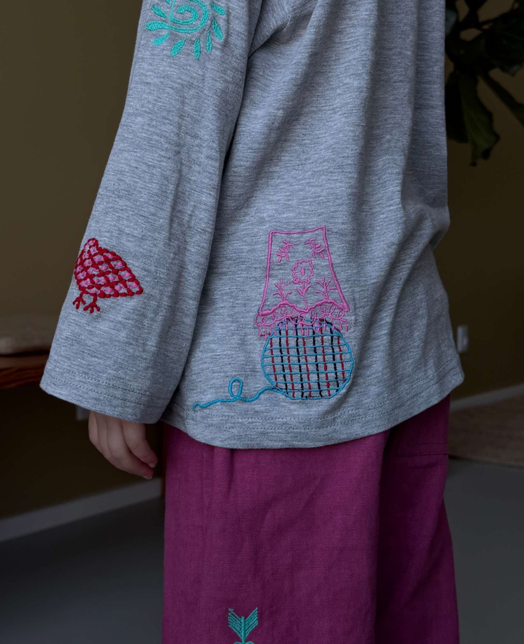 Sissel Edelbo Mini - Bluse - Billie - Grey Melange - Billede 3