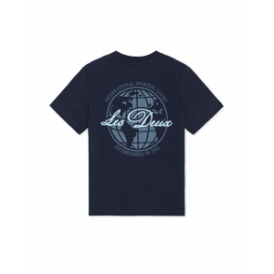 Les Deux - T-shirt - Globe - Dark Navy