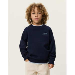 Les Deux - Sweatshirt - Globe - Dark Navy