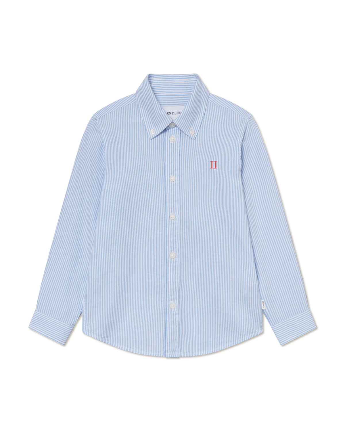 Les Deux - Skjorte - Konrad Oxford Stripe - Light Blue White