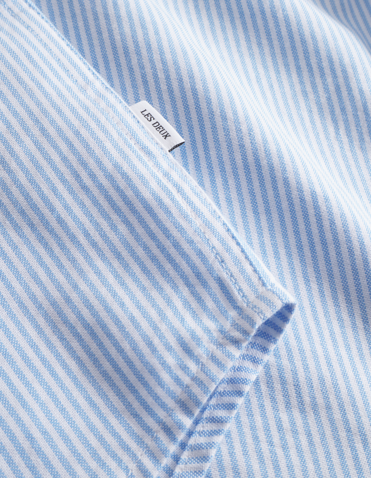 Les Deux - Skjorte - Konrad Oxford Stripe - Light Blue White - Billede 2