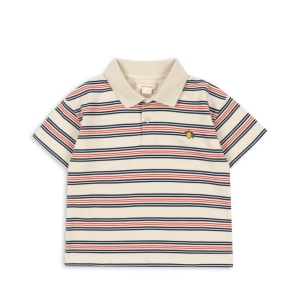 Konges Sløjd - T-shirt - Spotty Polo - Stripe Stripe