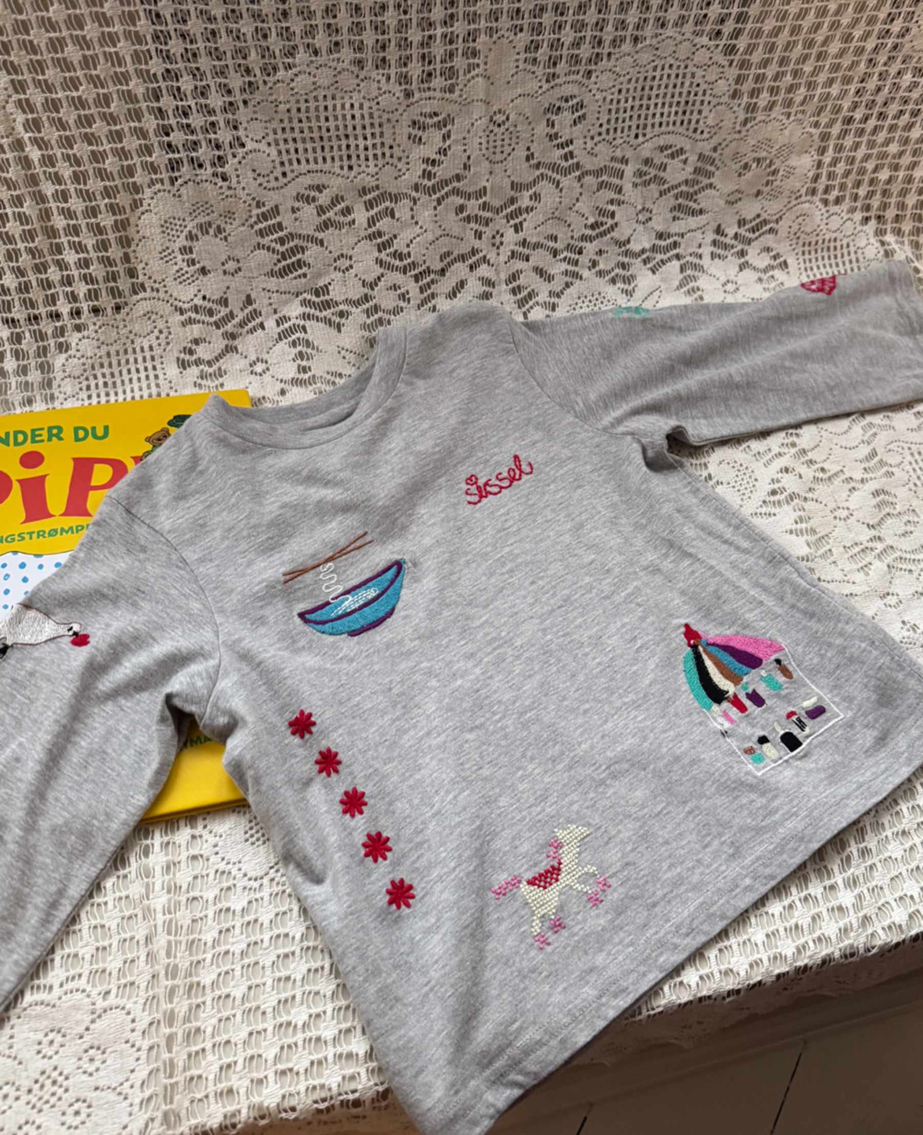 Sissel Edelbo Mini - Bluse - Billie - Grey Melange - Billede 2