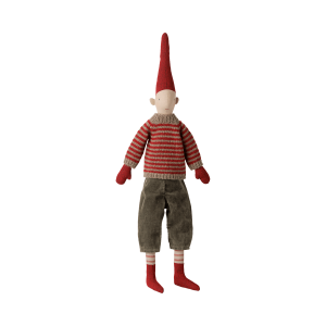 Maileg - Julenisse - Pixy str. 3 - Dreng Stribet Strikket Sweater