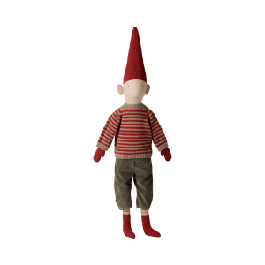 Maileg - Julenisse - Pixy str. 5 - Dreng Stribet Strikket Sweater