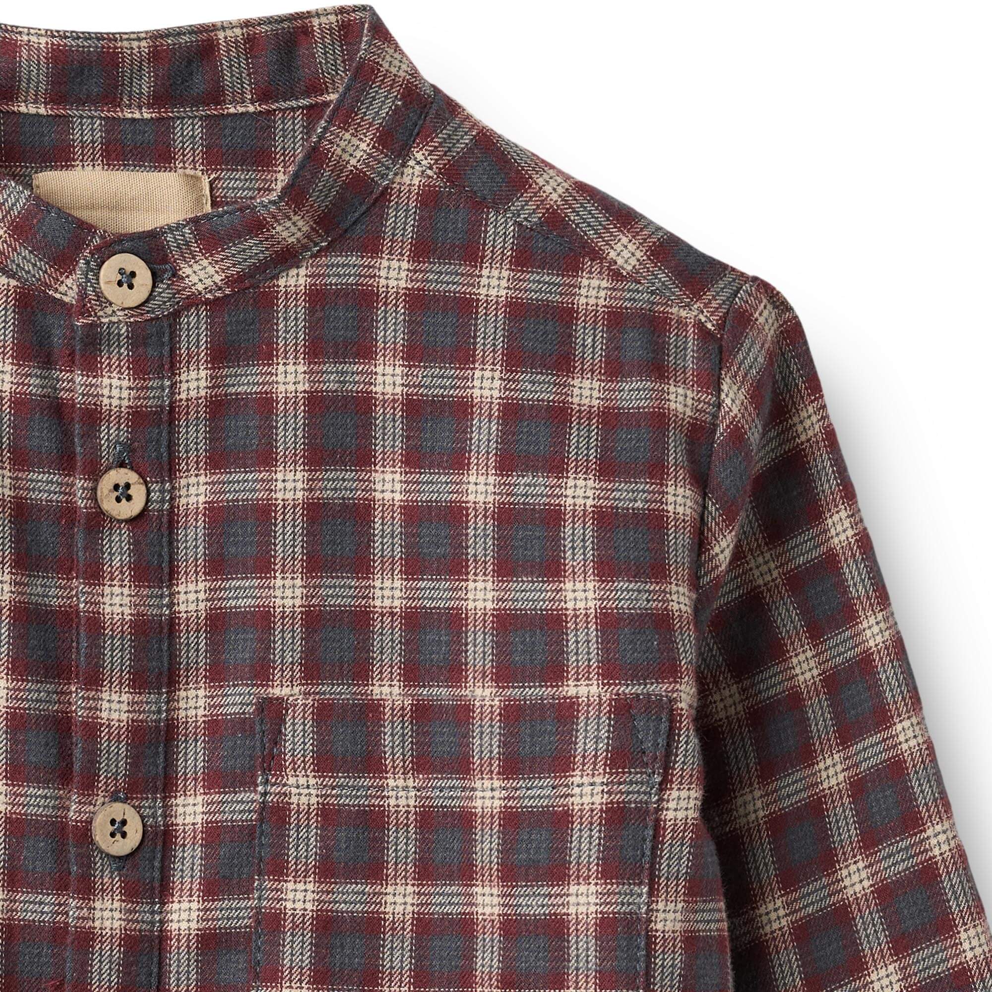 Wheat - Skjorte - Willum - Blue Holiday Check - Billede 3