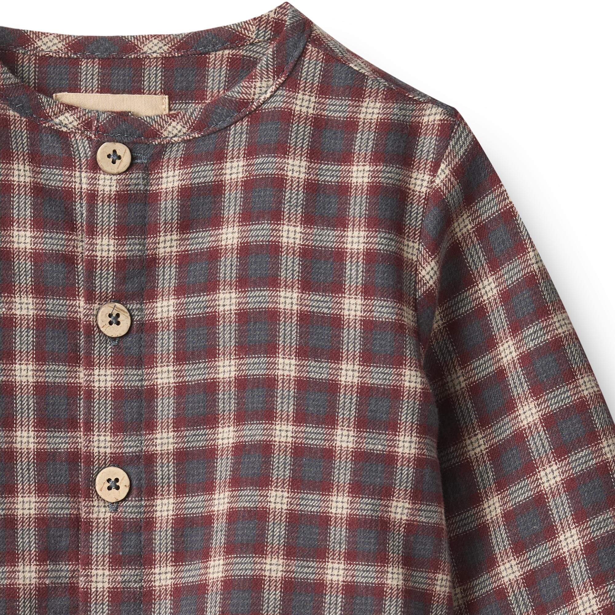 Wheat - Skjorte - Shelby - Blue Holiday Check - Billede 3