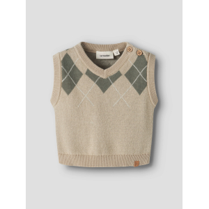 Lil' Atelier - Strik Vest - Ronan - White Pepper Mulled Basil