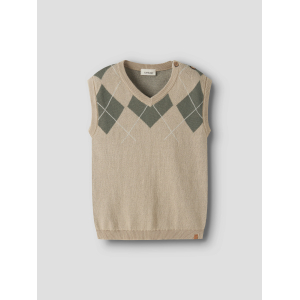Lil' Atelier - Strik Vest - Ronan - White Pepper Mulled Basil