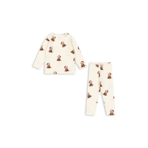Konges Sløjd - Julesæt bluse og leggings - Basic - Teddy Bear